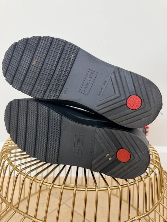 Hunter Black Rain Boots Short - Women’s size 6 EU 37 Waterproof - Picture 5 of 7